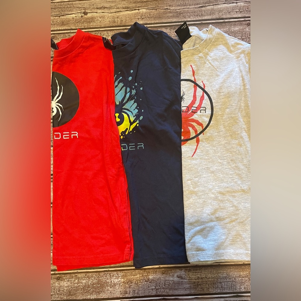3 piece Spider-Man Shirts size 7/8